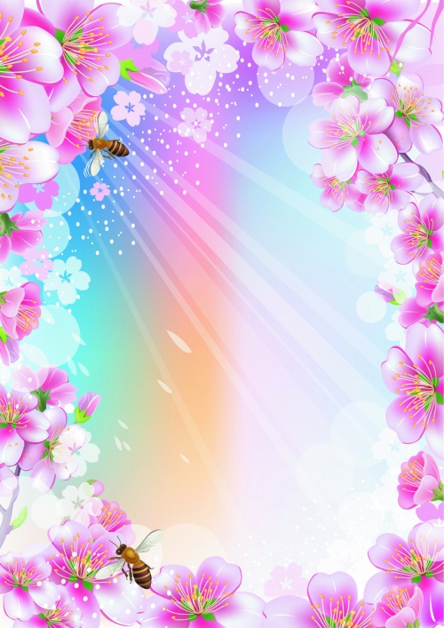 Jentle Spring Backgrounds Vector