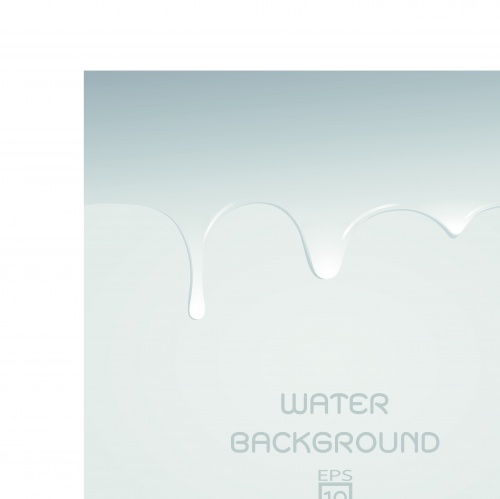     3 | Water drops vector background set 3