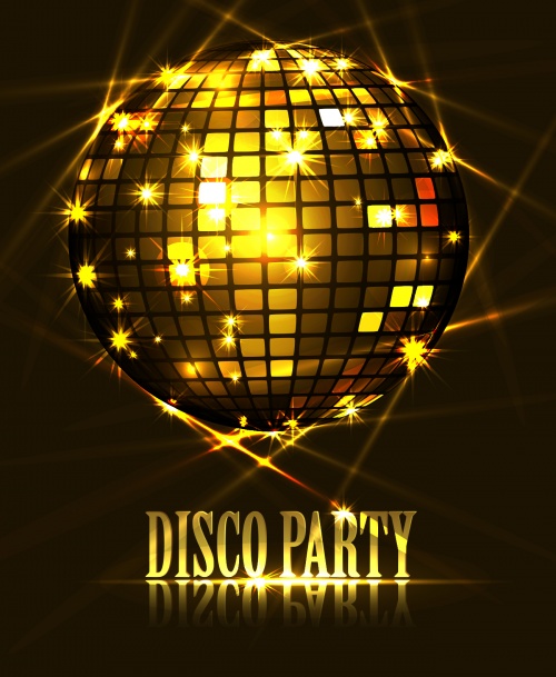 Disco Party Backgrounds Vector