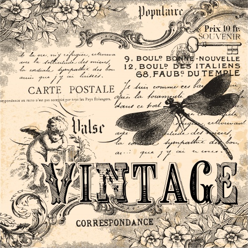        / Vintage card for easter and menu in vector