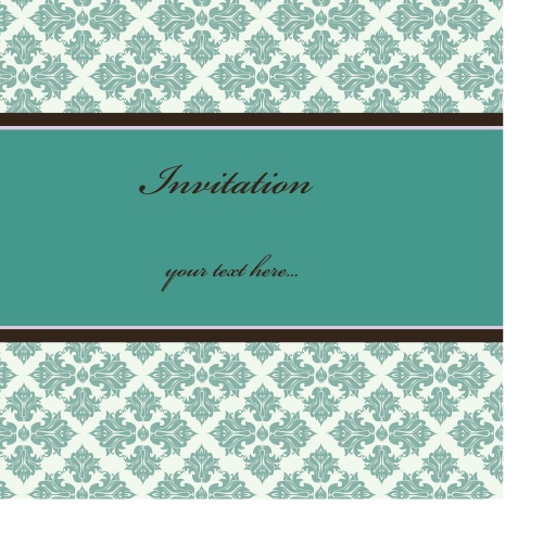 Vintage design invitation card