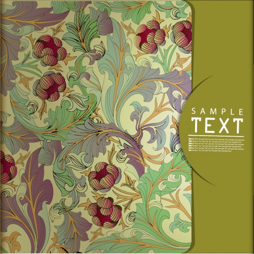 Floral Book Covers Vector