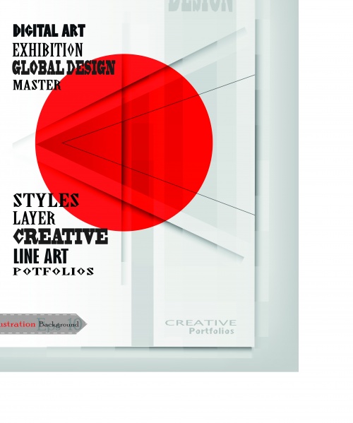      | White paper poster concept design vector