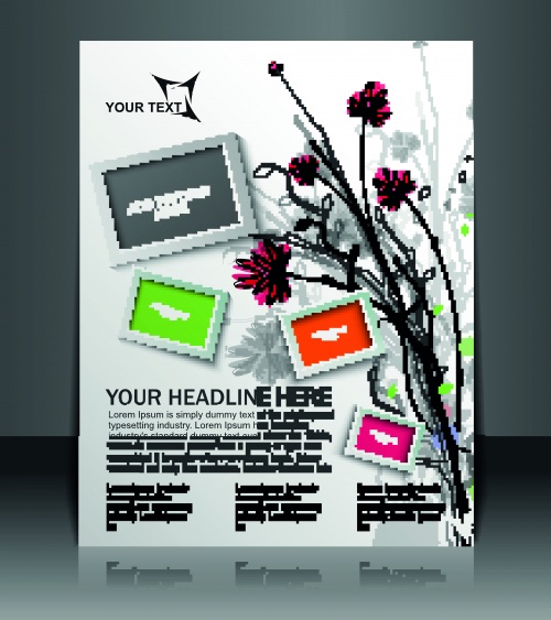      | Brochure flyer original stylish design vector