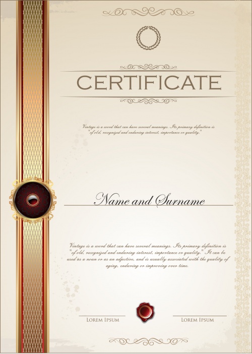 Certificate vector 4
