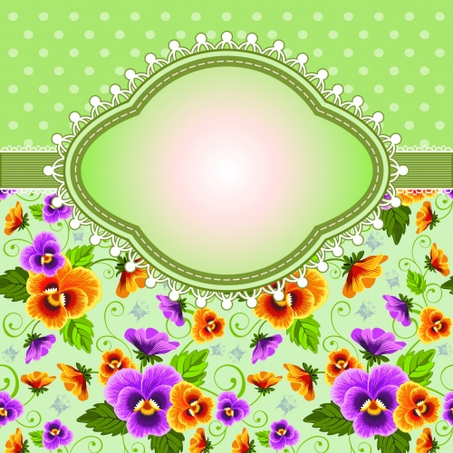 Flowers Cards Vector