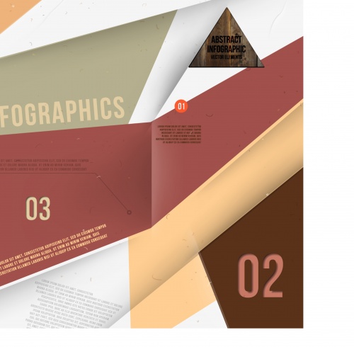 Abstract banner design for infographics