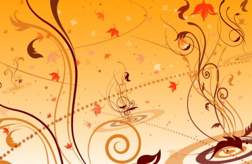 Vector Backgrounds with Abstract Flowers vol.1