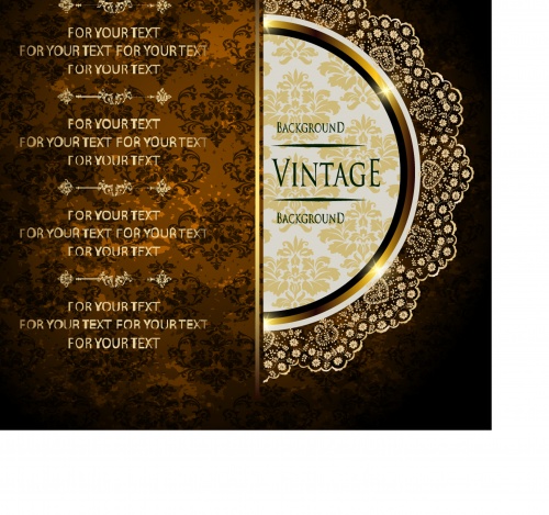 Luxury vintage greeting card