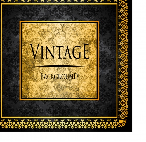 Luxury vintage greeting card