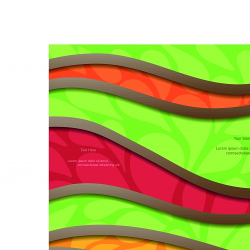     2 | Wavy multicolored vector backgrounds set 2