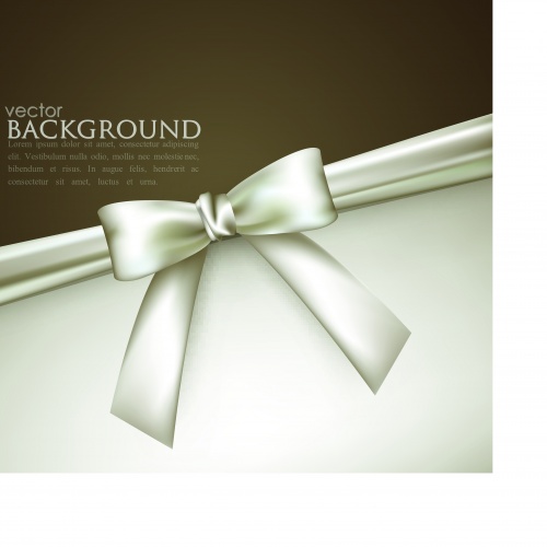      | Elegant vector background with white bow