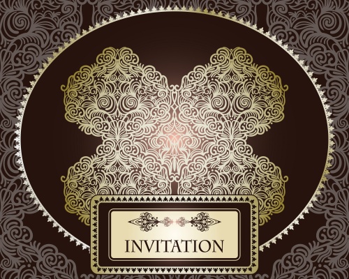 Vintage backgrounds for invitation and for the menu in a vector