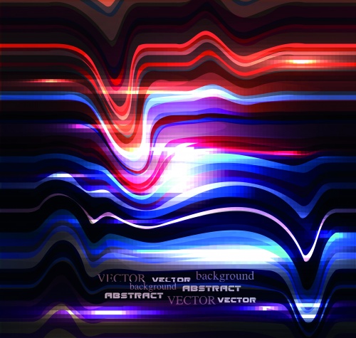    | Glowing striped abstract background vector