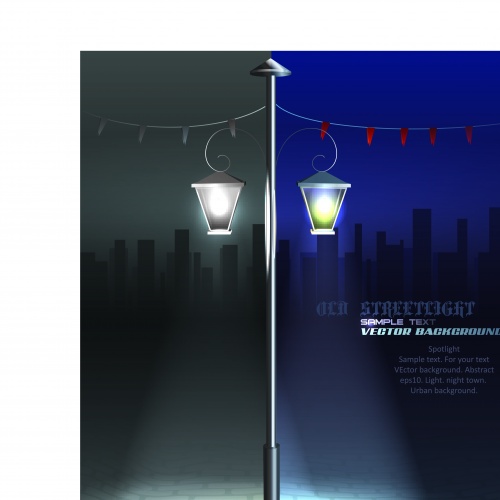     | Lighting lamp spotlight vector background