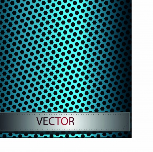    2 | Metal grille template vector background set 2