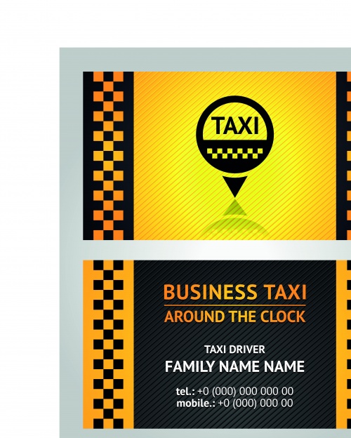    | Business card taxi driver