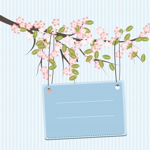        | Gentle spring backgrounds by Easter in a vector