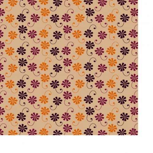 Retro abstract floral background