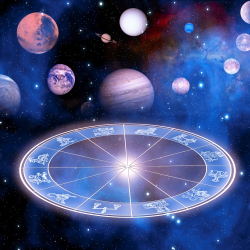 Zodiac signs in a vector