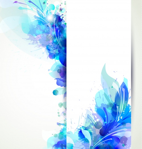 Abstract floral backgrounds and banners