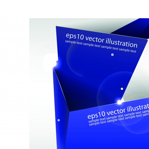    | Abstract paper fold banner background vector