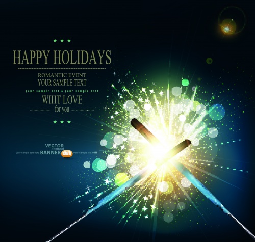    | Holiday bright vector backgrounds