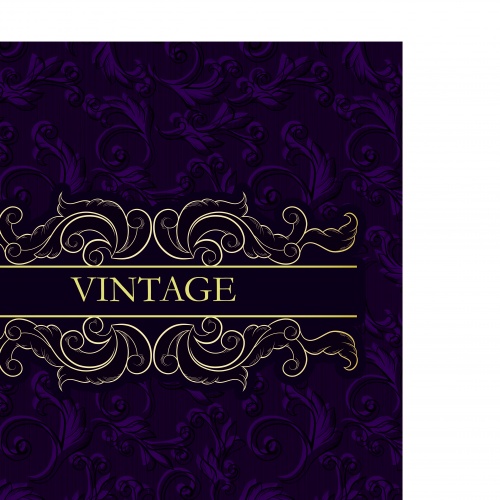      7 | Vintage invitation vector backgrounds set 7