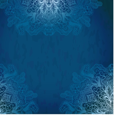 Blue background with lace ornament