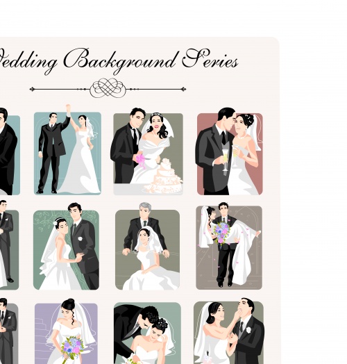   | Wedding vector backgrounds
