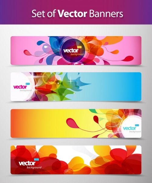 Creative Vector Banners and Cards