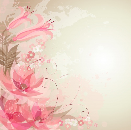     | Abstract flowers background