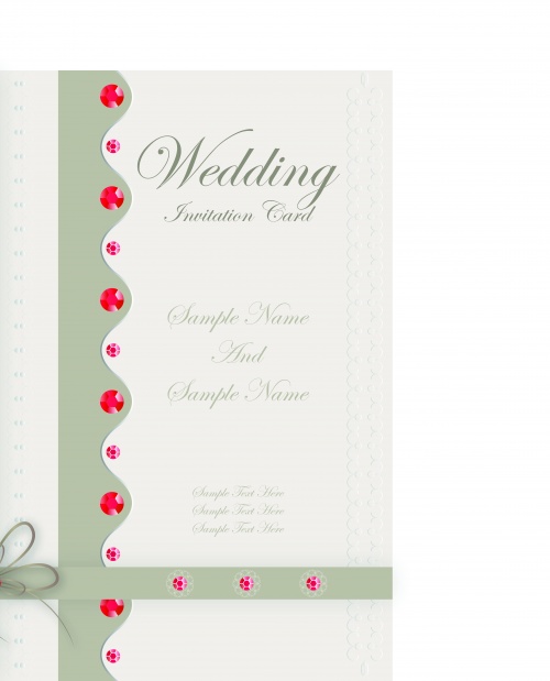    4 | Wedding Card Invitation vector set