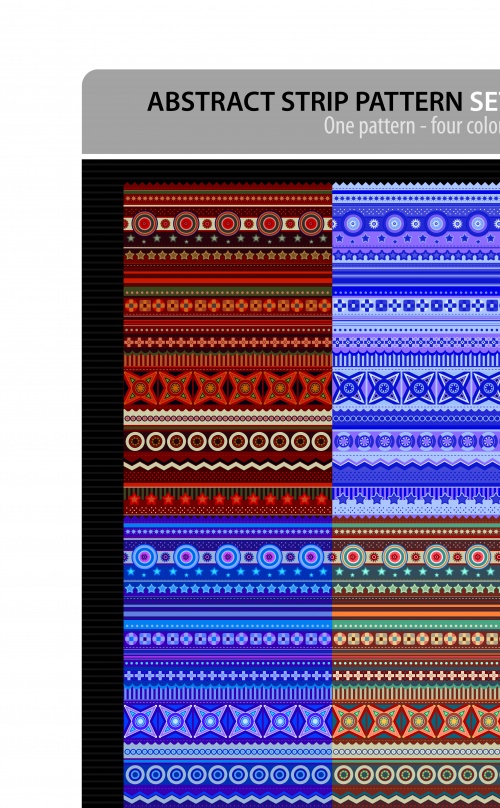     | Abstract strip pattern ethnic vector backgrounds