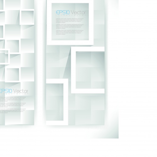    | Abstract modern white banners and vector backgrounds