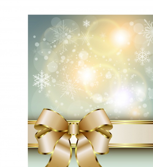      4 | Holiday vector backgrounds with ribbon set 4