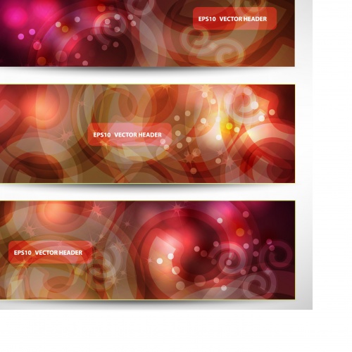Abstract banners