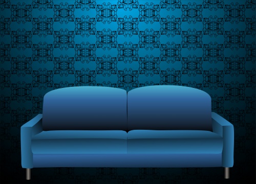 Sofas, tables and chairs - vector