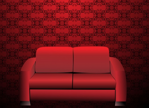 Sofas, tables and chairs - vector