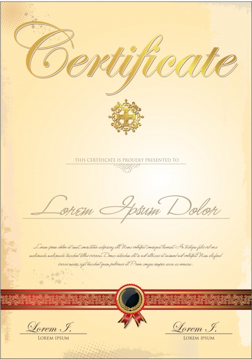 Certificate vector 25