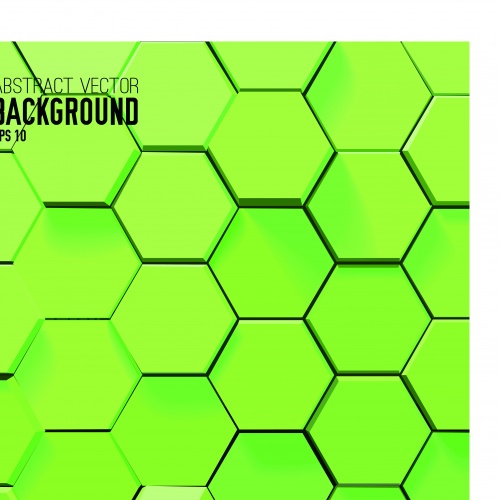    | Geometric honeycomb vector background