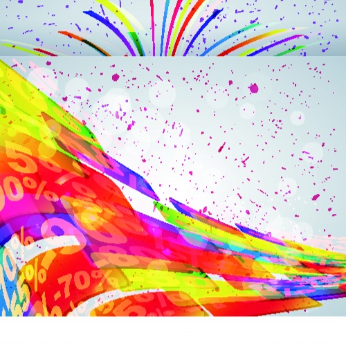 Abstract colorful vector background 7