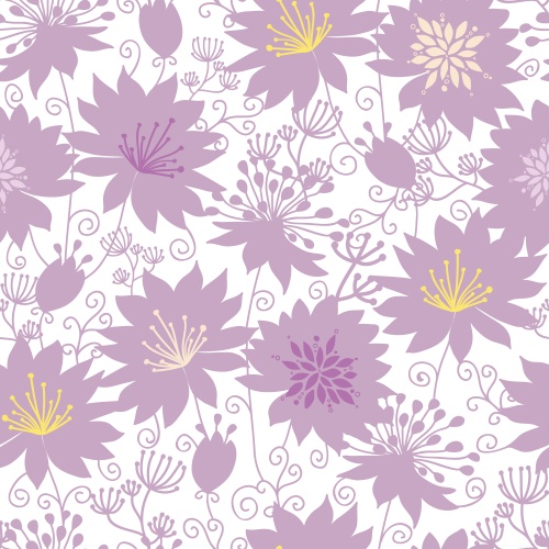 Stock: Vector purple shadow florals seamless