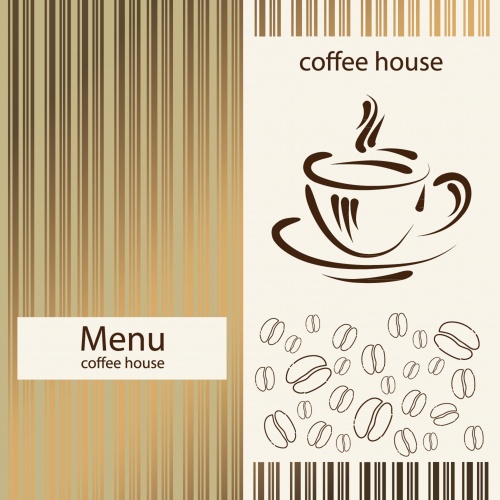 Background with cup of coffee