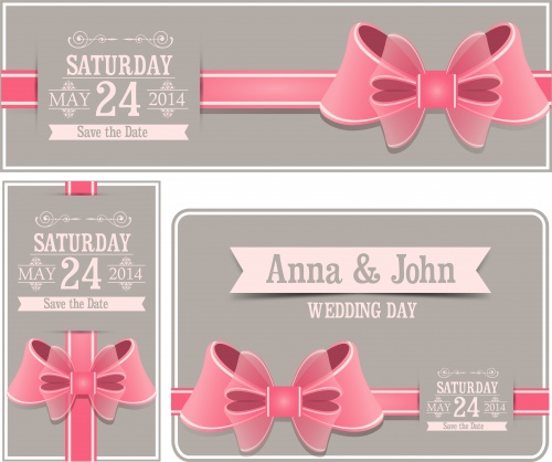 Wedding invitation - vector clipart