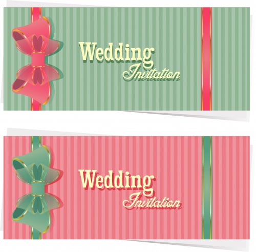 Wedding invitation - vector clipart