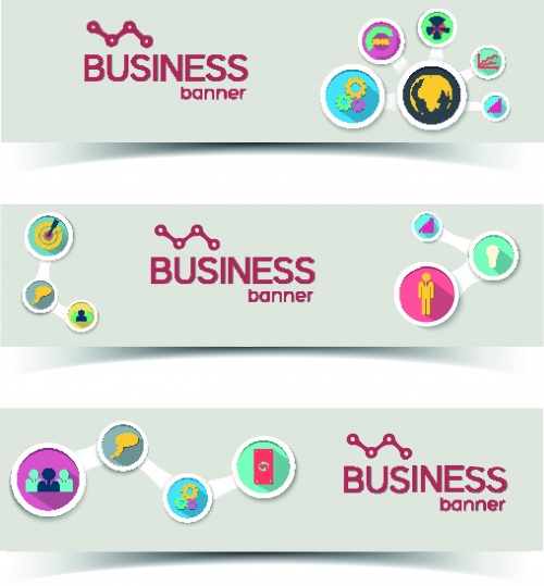   | Business banners vector