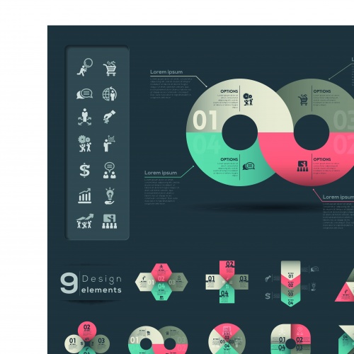 Infographic creative design vector set 94