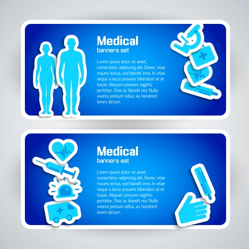       / Medicine backgrounds and banners in vector