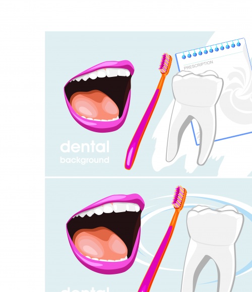    | Dental advertising poster vector